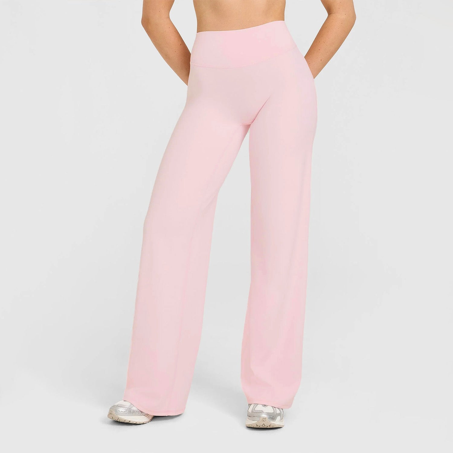 Womens High Waist Yoga Pants Straight Leg Fitness Wear