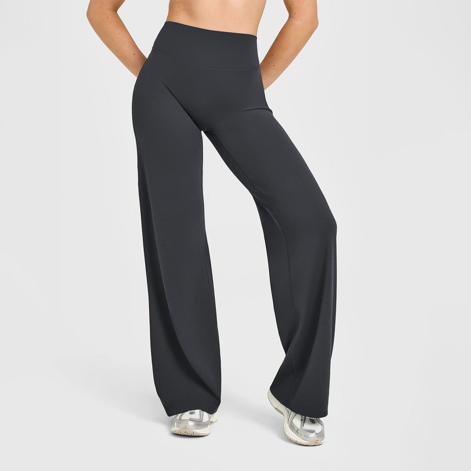 Womens High Waist Yoga Pants Straight Leg Fitness Wear