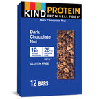KIND Protein Bars Dark Chocolate Nut Healthy Snacks Gluten Free 12g Protein 12 Count