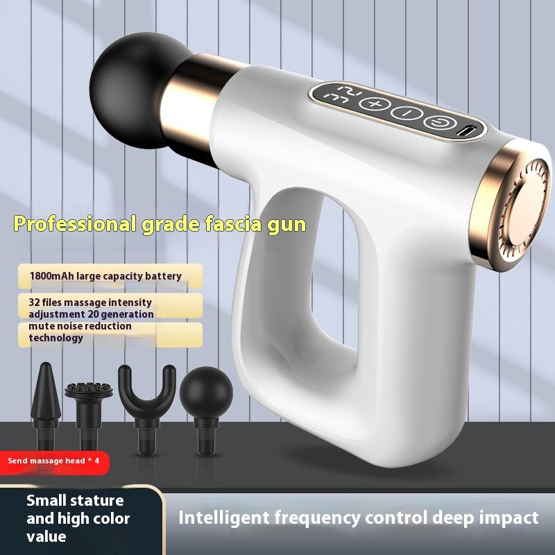 Pulse heating mini massage gun