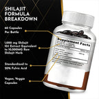 Shilajit Dietary Supplement Capsules