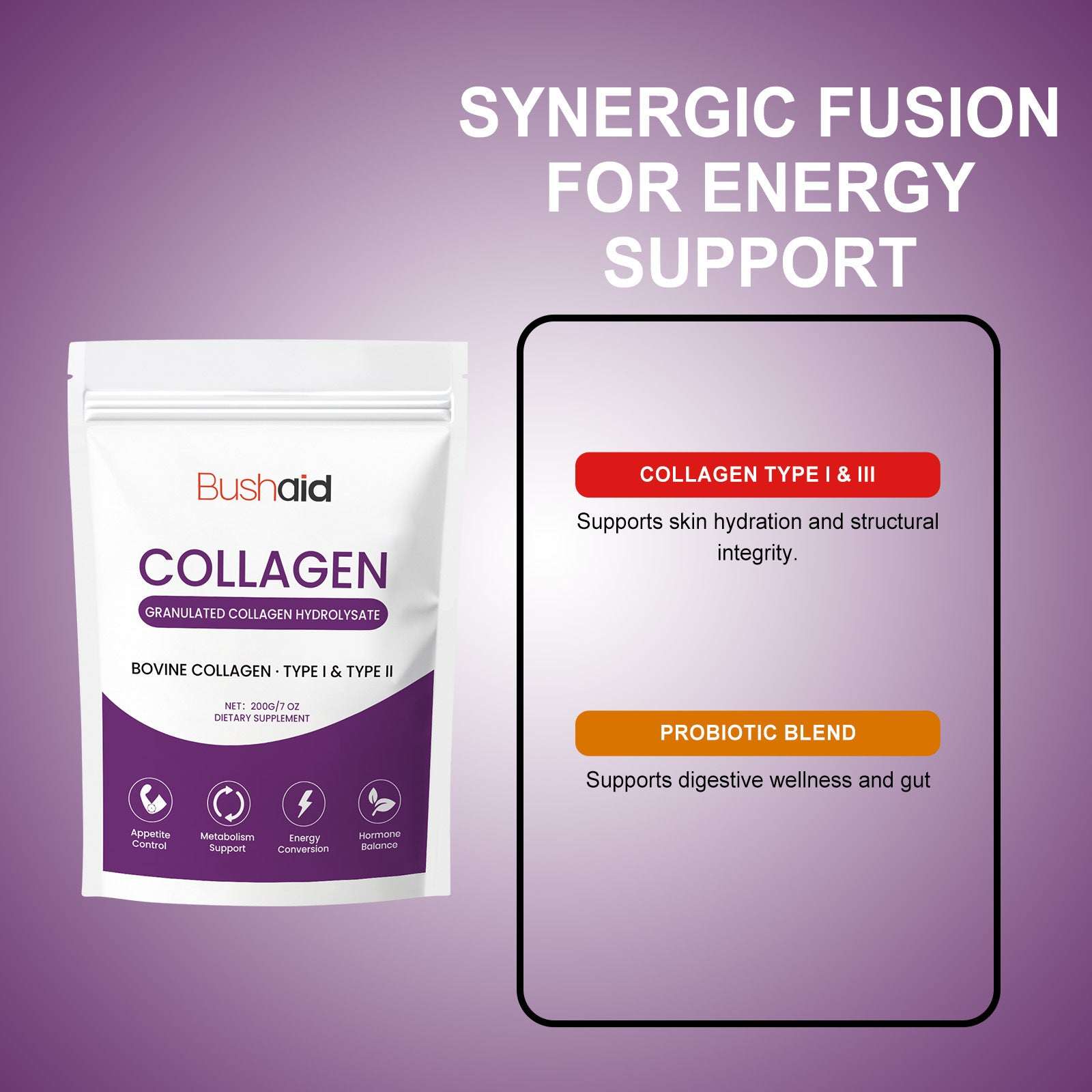 Type I and III collagen protein powder