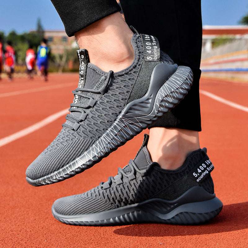 Woven couple running shoes for men and women