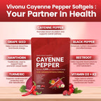 Cayenne Pepper Dietary Supplement Softgels