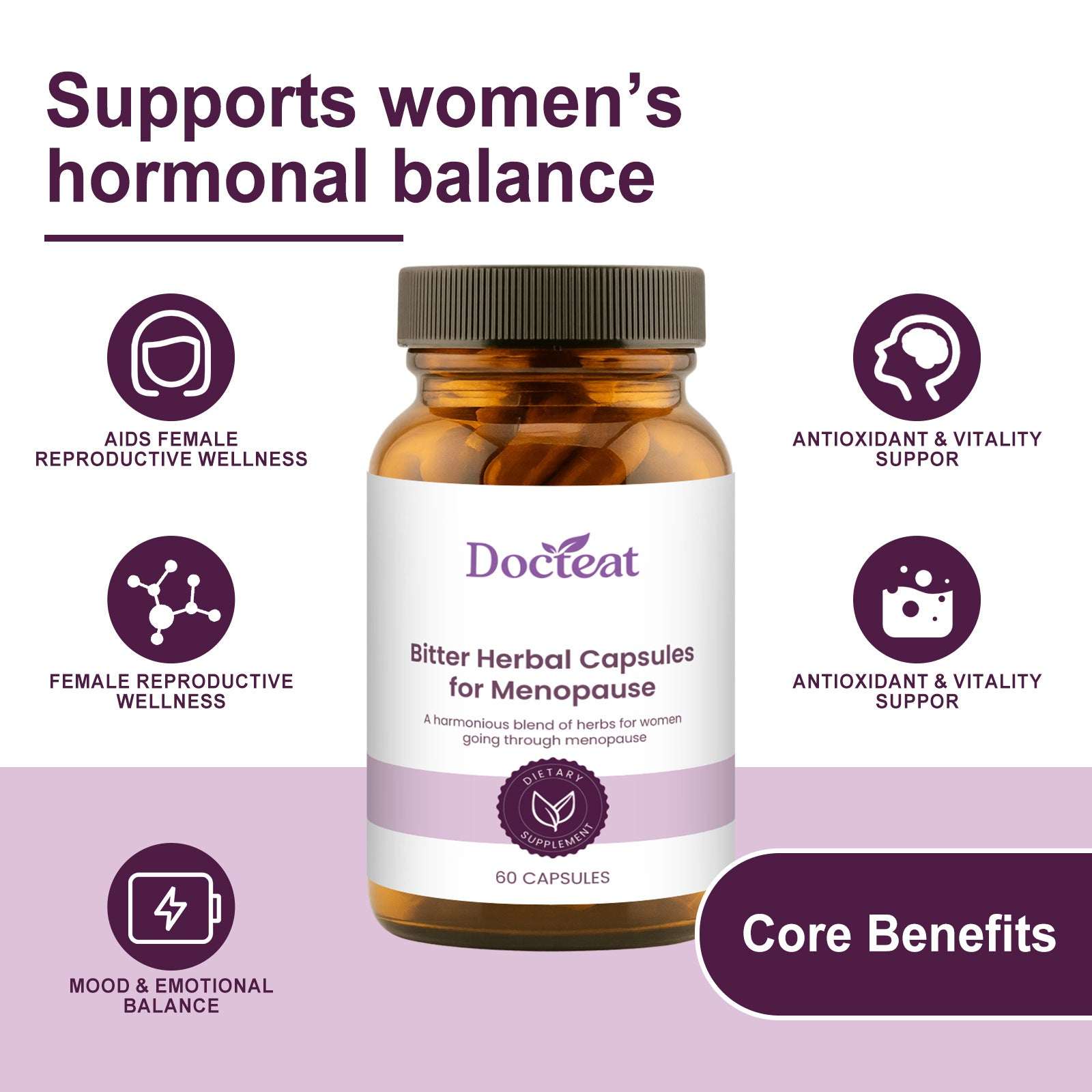 Menopause support supplement capsules - view 2