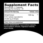 Shilajit Dietary Supplement Capsules