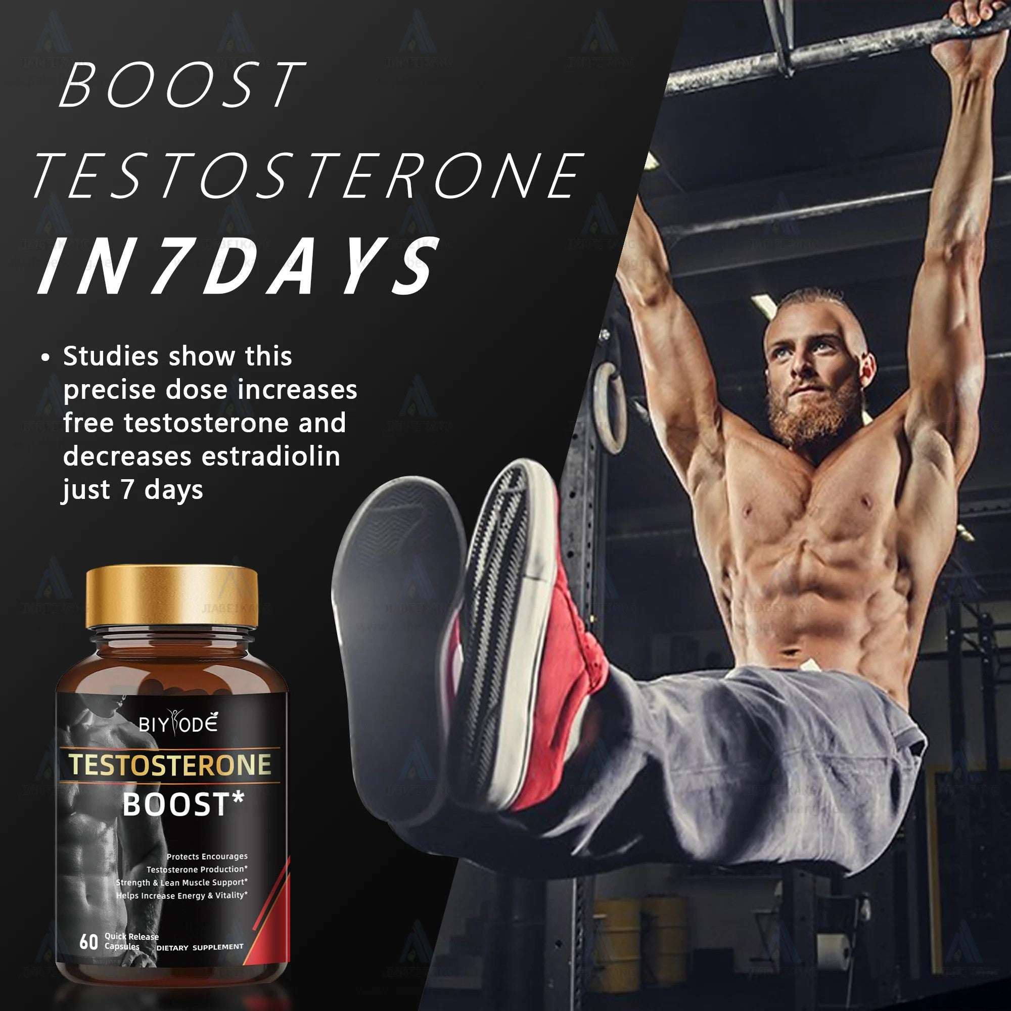 Power Muscle Support Supplements Male Boost Capsules