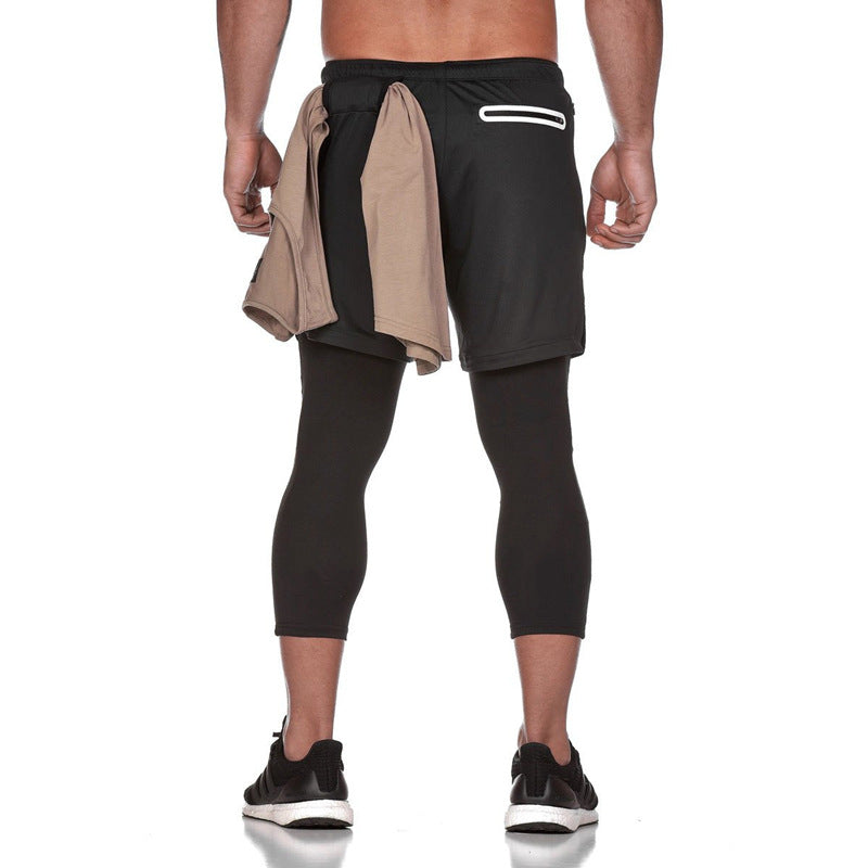 Men's sportswear pants  quick-drying 9-inch shorts